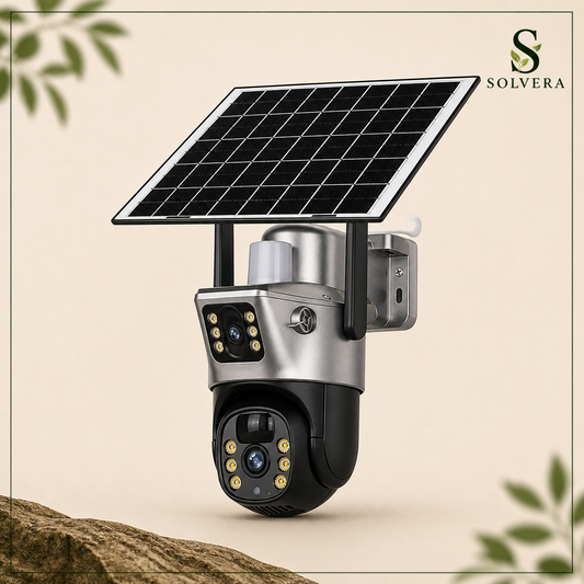Cámara de Seguridad Solar 360° Solvera